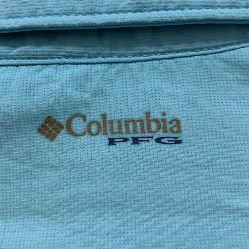 Columbia Light Blue Long Sleeve Shirt Sz M - Picture 8 of 8